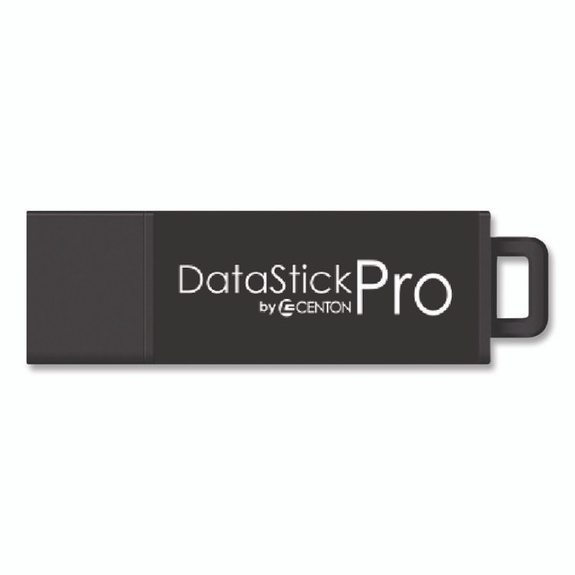 CENTON ELECTRONICS INC. S1U3P6128G5B DataStick Pro USB 3.0 Type A Flash Drive, 128 GB, Black, 5/Pack