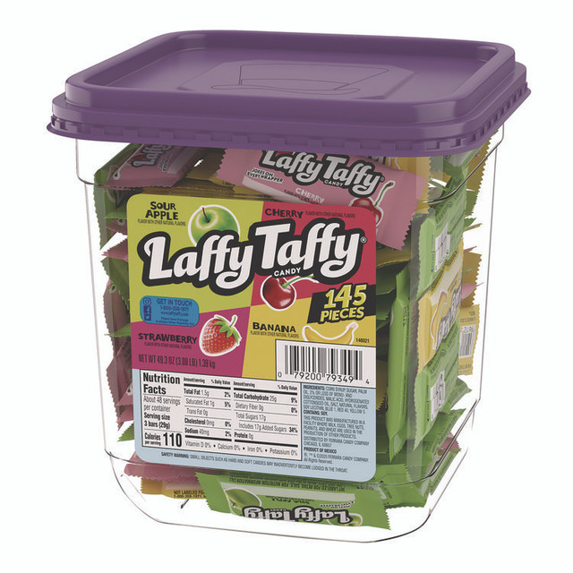 NESTLE Nestlé® FER42356 Laffy Taffy Assorted Pack, 49.3 oz Tub