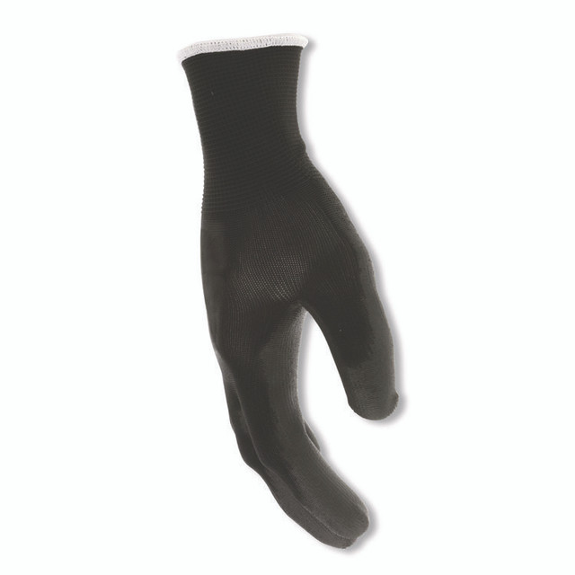 MCR SAFETY B96699XLDZ Work Gloves, 10" Long, X-Large, Black, 12 Pairs