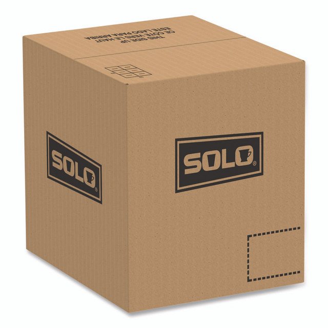 DART SOLO® 809013PP94 Creative Carryouts OctaView Hinged Lid Containers, 9.13 x 9.55 x 2.38, Black/Clear, Plastic, 100/Carton