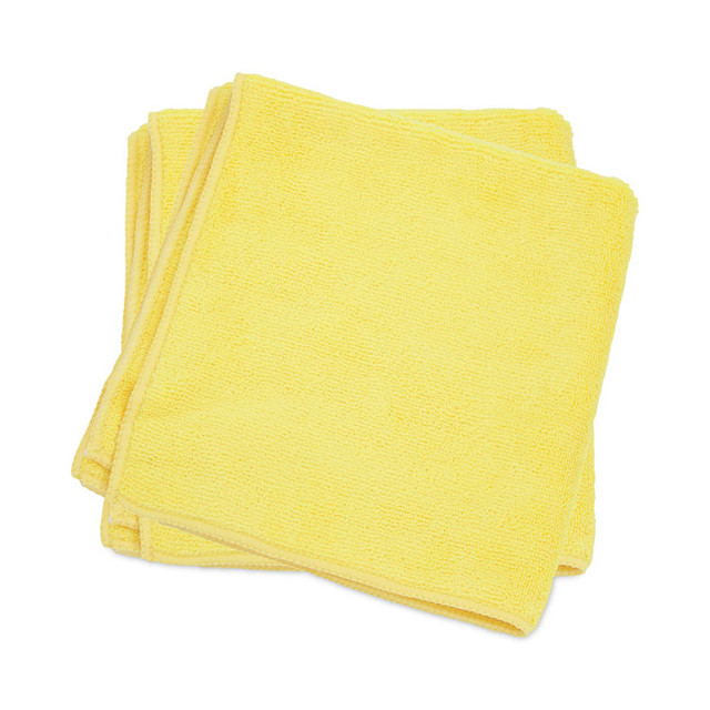 HOSPECO 2501-Y-DZ MicroWorks Microfiber Towels, 12 x 12, Yellow, Dozen