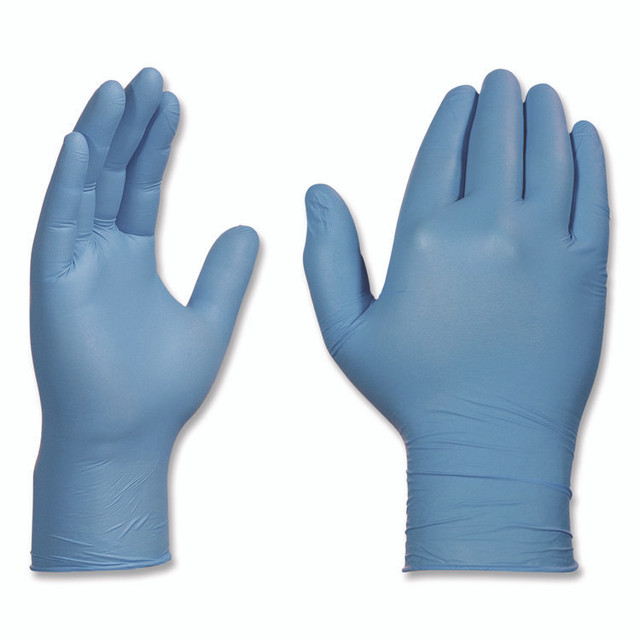 AMMEX CORPORATION X3® by X344100BX Industrial Nitrile Gloves, Powder-Free, Medium, 3 mil Thick, 9.5" Long, Blue, 100/Box
