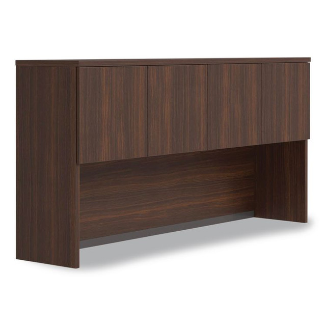 ALERA SVH7236MY Alera Seville Hutch with Doors, 4 Compartments, 72w x 16d x 36h, Mahogany