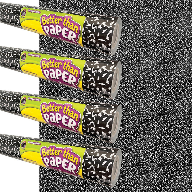 TEACHER CREATED RESOURCES Teacher Created Resources® Better Than Paper® Bulletin Board Roll, 4' x 12', Composition, 4-Pack