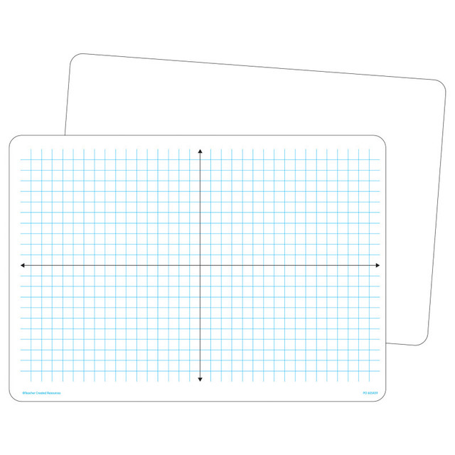 TEACHER CREATED RESOURCES Teacher Created Resources® Double-Sided Coordinate Plane Dry Erase Boards, Pack of 10