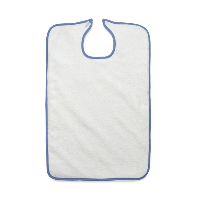 MEDLINE INDUSTRIES, INC. MDTAB3B33WHI Medline Terry Cloth Clothing Protectors, 21in x 33in, White, Pack Of 12 MEDLINE INDUSTRIES, INC. MDTAB3B33WHI Medline Terry Cloth Clothing Protectors, 21in x 33in, White, Pack Of 12
