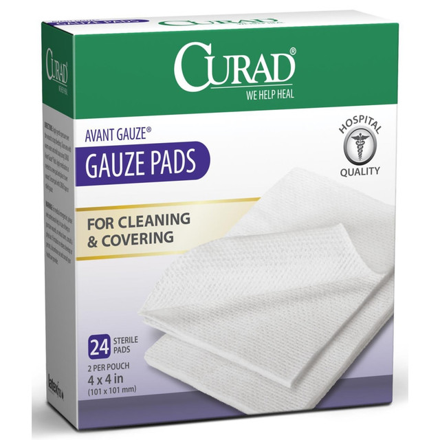 MEDLINE INDUSTRIES, INC. CUR26444 CURAD Pro-Gauze Sterile Pads, 4in x 4in, Case Of 24 MEDLINE INDUSTRIES, INC. CUR26444 CURAD Pro-Gauze Sterile Pads, 4in x 4in, Case Of 24