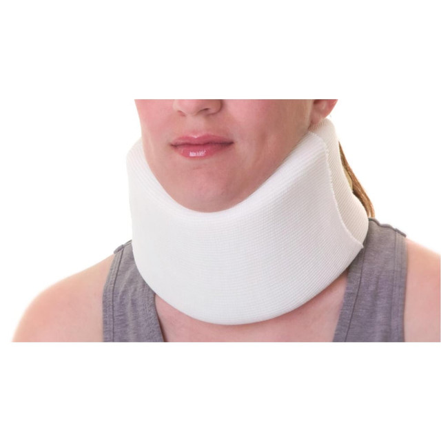 MEDLINE INDUSTRIES, INC. ORT13100XS Medline Soft Foam Cervical Collar, X-Small, 3 3/4in x 13in, White MEDLINE INDUSTRIES, INC. ORT13100XS Medline Soft Foam Cervical Collar, X-Small, 3 3/4in x 13in, White