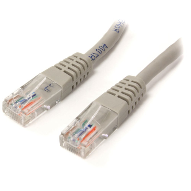 STARTECH.COM M45PATCH6GR Patch cable - RJ-45 (M) - RJ-45 (M) - 6 ft - UTP - ( CAT 5e ) - Gray - Make Fast Ethernet network connections using this high quality Cat5e Cable, with Power-over-Ethernet capability - 6ft Cat5e Patch Cable - 6ft Cat 5e patc STARTECH.COM M45PATCH6GR Patch cable - RJ-45 (M) - RJ-45 (M) - 6 ft - UTP - ( CAT 5e ) - Gray - Make Fast Ethernet network connections using this high quality Cat5e Cable, with Power-over-Ethernet capability - 6ft Cat5e Patch Cable - 6ft Cat 5e patc