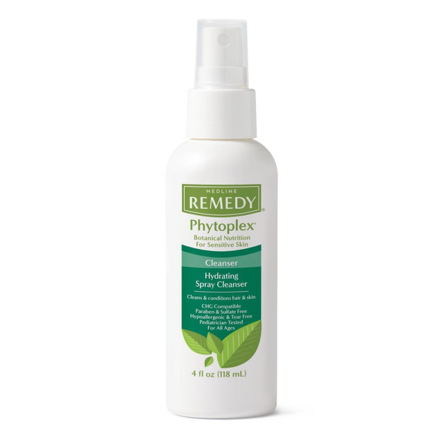 MEDLINE INDUSTRIES, INC. MSC092204 Medline Remedy Phytoplex Hydrating Vanilla Spray Cleanser, 4 Oz, Pack Of 24