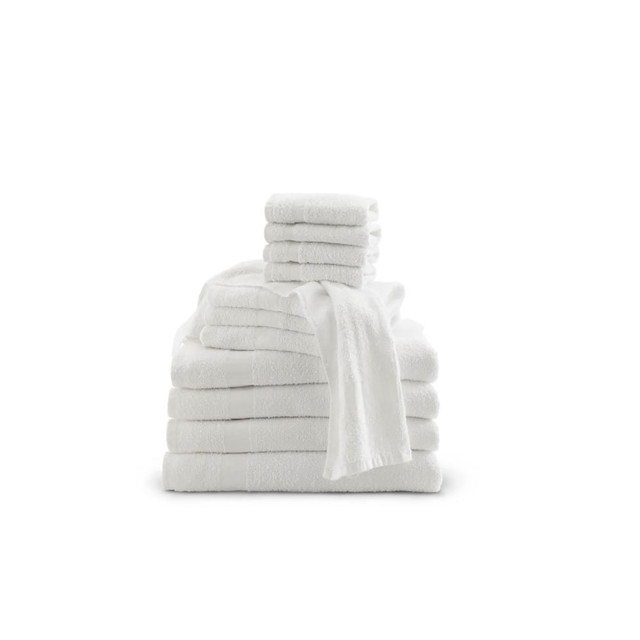 MEDLINE INDUSTRIES, INC. MDTBT3C55Z Medline Classic Cotton Terry Bath Towels, 20in x 40in, 5.5 Lb, White, Pack Of 12 MEDLINE INDUSTRIES, INC. MDTBT3C55Z Medline Classic Cotton Terry Bath Towels, 20in x 40in, 5.5 Lb, White, Pack Of 12