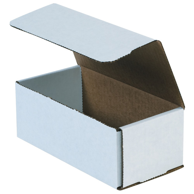 B O X MANAGEMENT, INC. M1254 Partners Brand 12in Corrugated Mailers, 4inH x 5inW x 12inD, White, Pack Of 50 B O X MANAGEMENT, INC. M1254 Partners Brand 12in Corrugated Mailers, 4inH x 5inW x 12inD, White, Pack Of 50