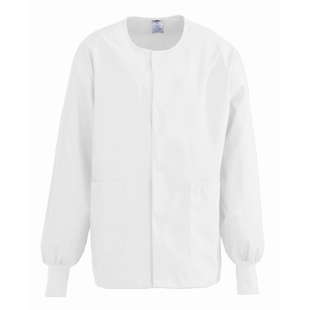 MEDLINE INDUSTRIES, INC. 8832XTQ4XL Medline ComfortEase Unisex Warm-Up Scrub Jacket, 4X, White