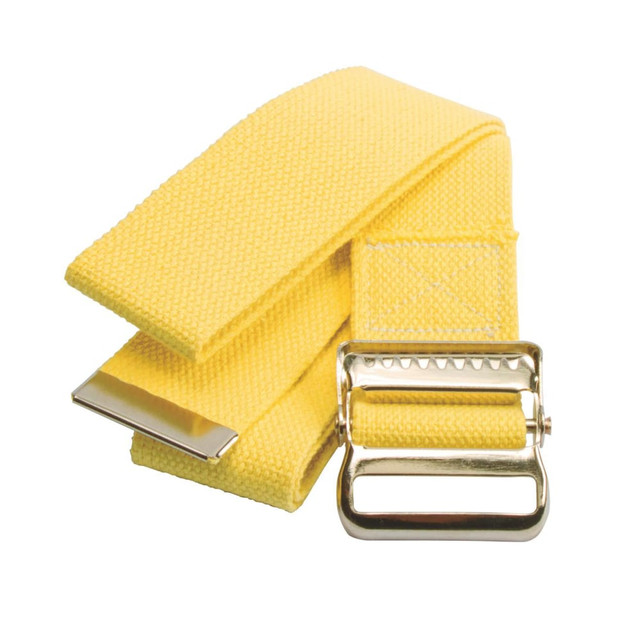 MEDLINE INDUSTRIES, INC. MDT821203YS Medline Gait Belt With Fall Management, 54in, Yellow MEDLINE INDUSTRIES, INC. MDT821203YS Medline Gait Belt With Fall Management, 54in, Yellow
