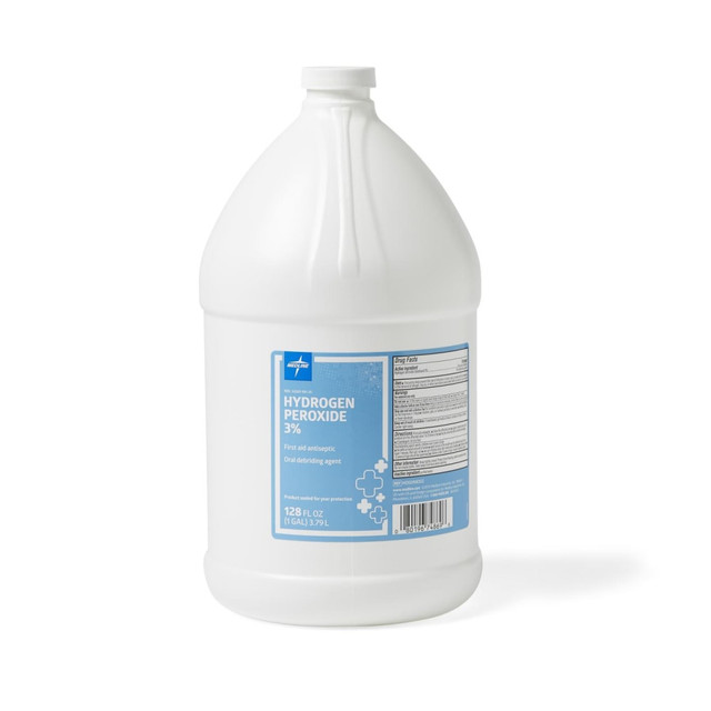 MEDLINE INDUSTRIES, INC. MDS098002 Medline Hydrogen Peroxide, 1 Gallon, Pack Of 4