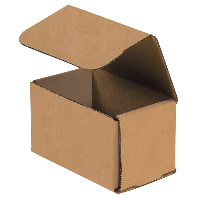 B O X MANAGEMENT, INC. M533K Partners Brand Corrugated Mailers, 5in x 3in x 3in, Kraft, Pack Of 50 B O X MANAGEMENT, INC. M533K Partners Brand Corrugated Mailers, 5in x 3in x 3in, Kraft, Pack Of 50