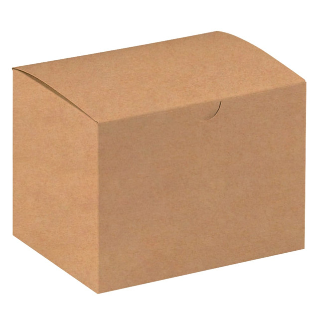 B O X MANAGEMENT, INC. GB644K Office Depot Brand Gift Boxes, 6inL x 4 1/2inW x 4 1/2inH, 100% Recycled, Kraft, Case Of 100 B O X MANAGEMENT, INC. GB644K Office Depot Brand Gift Boxes, 6inL x 4 1/2inW x 4 1/2inH, 100% Recycled, Kraft, Case Of 100