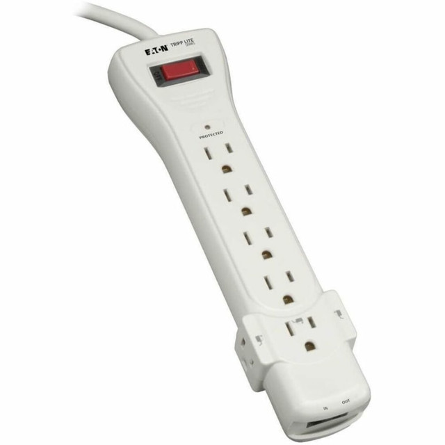 TRIPP LITE SUPER6TEL12 Eaton Tripp Lite Series Surge Protector Power Strip 120V 7 Outlet RJ11 12ft Cord 1080 Joules - Surge protector - 15 A - AC 120 V - output connectors: 7 - attractive gray - for P/N: CLAMPUSBLK, CLAMPUSW TRIPP LITE SUPER6TEL12 Eaton Tripp Lite Series Surge Protector Power Strip 120V 7 Outlet RJ11 12ft Cord 1080 Joules - Surge protector - 15 A - AC 120 V - output connectors: 7 - attractive gray - for P/N: CLAMPUSBLK, CLAMPUSW