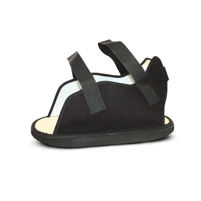 MEDLINE INDUSTRIES, INC. ORT29100L Medline Canvas Cast Boot Rocker With Hook-And-Loop Closures, Large, Black MEDLINE INDUSTRIES, INC. ORT29100L Medline Canvas Cast Boot Rocker With Hook-And-Loop Closures, Large, Black