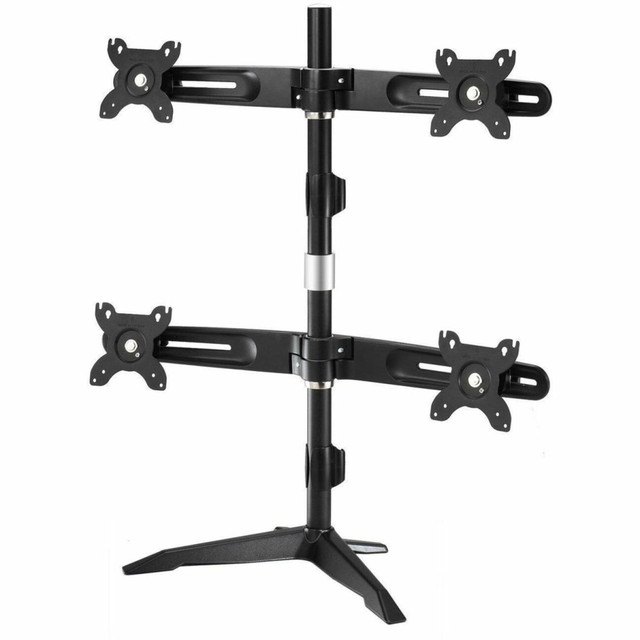 Aluminum Alloy Structure  Arm Angle Adjustment  90 Degree Monitor Rotation  Height Adjustment  Cable Management  Easy Installation VESA Mounting 100&times;100/75X75  Suitable for monitor sizes 15in to 24in