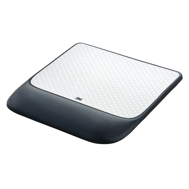 3M CO MW85B 3M Precise Mouse Pad With Gel Wrist Rest, Gray/Black