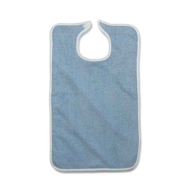 MEDLINE INDUSTRIES, INC. MDTAB3B30BLU Medline Terry Cloth Clothing Protectors, 18in x 30in, Blue, Pack Of 12 MEDLINE INDUSTRIES, INC. MDTAB3B30BLU Medline Terry Cloth Clothing Protectors, 18in x 30in, Blue, Pack Of 12