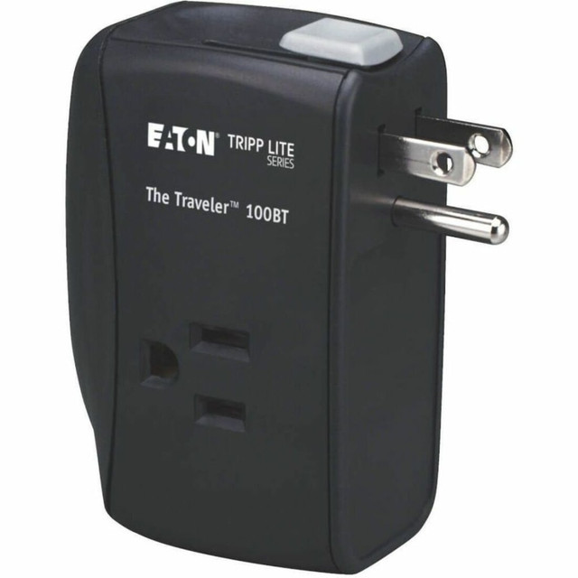 TRIPP LITE TRAVELER100BT Eaton Tripp Lite Series Notebook Surge Protector Wallmount Direct Plug In 2 Outlet RJ45 - Surge protector - 15 A - AC 120 V - output connectors: 2 - black TRIPP LITE TRAVELER100BT Eaton Tripp Lite Series Notebook Surge Protector Wallmount Direct Plug In 2 Outlet RJ45 - Surge protector - 15 A - AC 120 V - output connectors: 2 - black