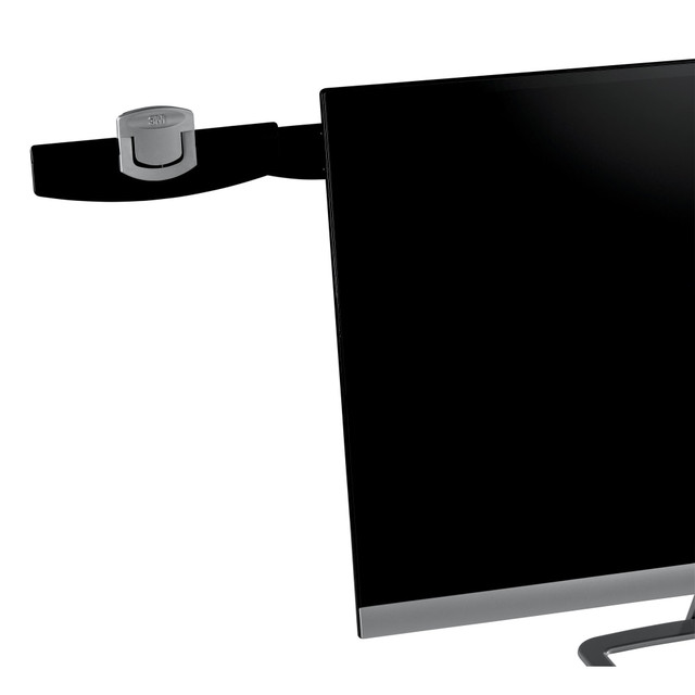 3M CO DH240MB 3M Monitor-Mount Dual Document Clip, Black