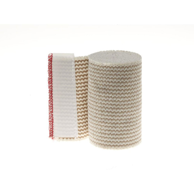 Keeping minor cuts and wounds covered can help minimize the chances of infection and reduce recovery time. This elastic bandage provides a snug, comfortable fit that wonT interfere with your everyday movements while still offering protection for your injuries.  Designed for use in low-compression applications.  Made of a sterile cotton/polyester weave that offers increased elasticity and recoverability. Contains no natural rubber latex.  Hook-and-loop closures at both ends allow easy use.  Color-coded design lets you quickly identify the right size.
