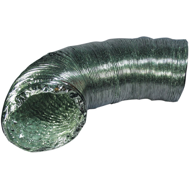 DEFLECT-O CORPORATION F0408B Deflecto Supurr-Flex 5-Ply 4in x 8ft Aluminum Flex Duct For Dryers, Silver, F0408B DEFLECT-O CORPORATION F0408B Deflecto Supurr-Flex 5-Ply 4in x 8ft Aluminum Flex Duct For Dryers, Silver, F0408B