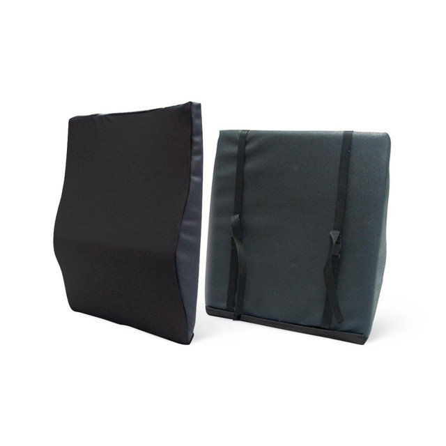 MEDLINE INDUSTRIES, INC. MSCBC16 Medline Standard Wheelchair Back Cushion, Lumbar, 16in, Black MEDLINE INDUSTRIES, INC. MSCBC16 Medline Standard Wheelchair Back Cushion, Lumbar, 16in, Black