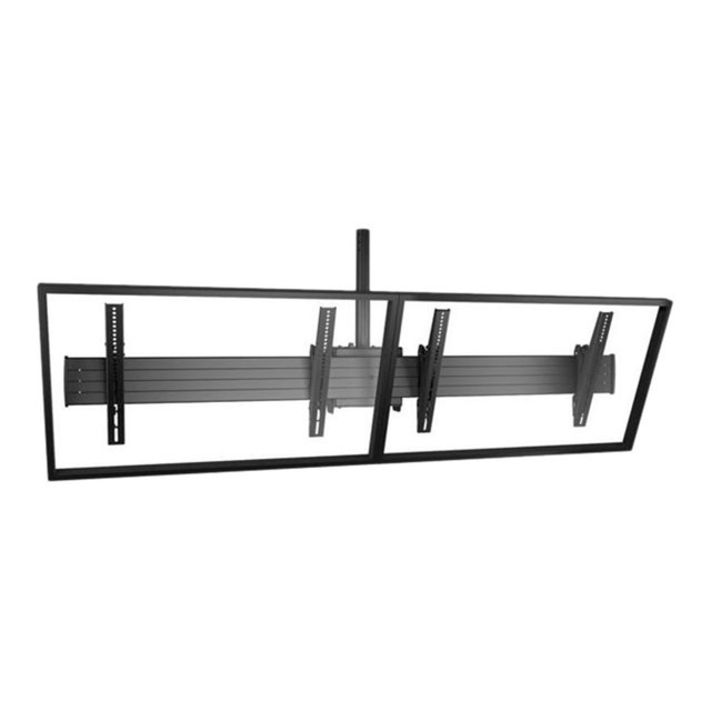 Effortless tilt adjustment. With its easy tilt adjustments, this ceiling display mount allows for optimal viewing angles, making it easier to achieve the perfect display setup without the hassle.  Versatile display compatibility. Designed to support a wide range of display sizes, this mounting kit is perfect for screens ranging from 40in to 55in, ensuring a snug and secure fit for your AV setup.