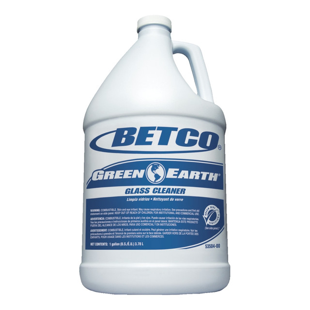 BETCO CORPORATION 5350400 Betco Green Earth Glass Cleaner, 128 Oz Bottle, Case Of 4