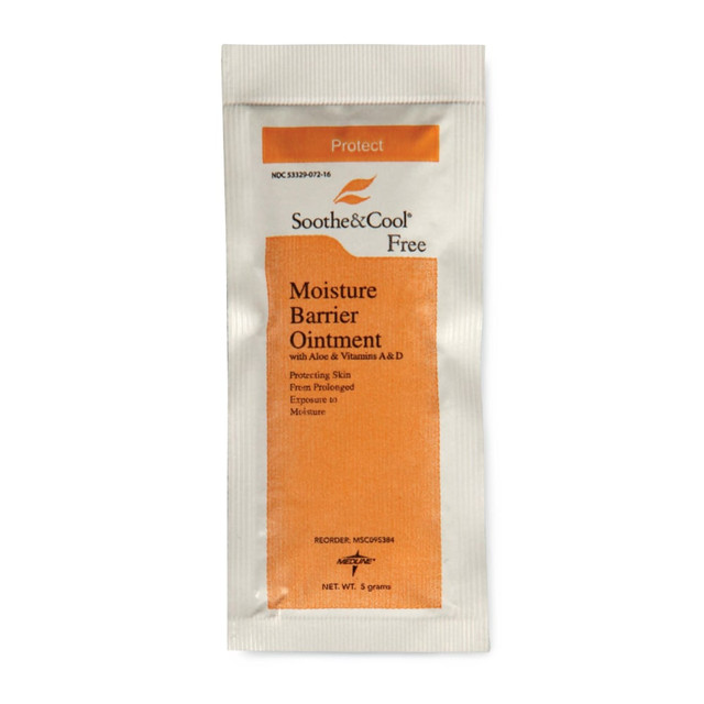 MEDLINE INDUSTRIES, INC. MSC095384 Medline Soothe & Cool Moisture Barrier Ointment Packets, Pack Of 144