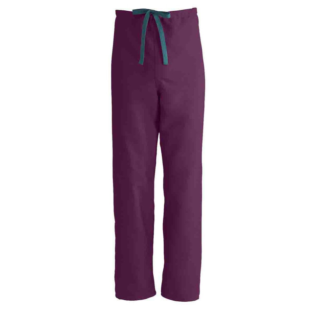 MEDLINE INDUSTRIES, INC. 900JWN5XL-CM Medline ComfortEase Unisex Reversible Drawstring Scrub Pants, 5X, Wine MEDLINE INDUSTRIES, INC. 900JWN5XL-CM Medline ComfortEase Unisex Reversible Drawstring Scrub Pants, 5X, Wine