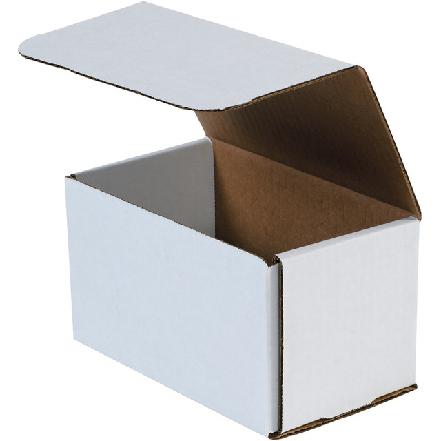 B O X MANAGEMENT, INC. M966 Partners Brand Corrugated Mailers 9in x 6in x 6in, White, Bundle of 50 B O X MANAGEMENT, INC. M966 Partners Brand Corrugated Mailers 9in x 6in x 6in, White, Bundle of 50