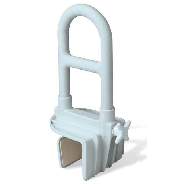 MEDLINE INDUSTRIES, INC. MDS86321WPMBH Medline Deluxe Clamp-On Bathtub Safety Bar, 12in, White MEDLINE INDUSTRIES, INC. MDS86321WPMBH Medline Deluxe Clamp-On Bathtub Safety Bar, 12in, White