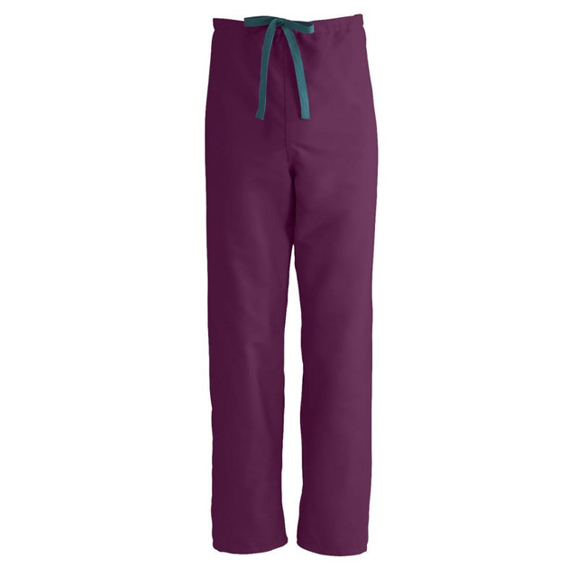 MEDLINE INDUSTRIES, INC. 900JWN4XL-CM Medline ComfortEase Unisex Reversible Drawstring Scrub Pants, 4X, Wine MEDLINE INDUSTRIES, INC. 900JWN4XL-CM Medline ComfortEase Unisex Reversible Drawstring Scrub Pants, 4X, Wine