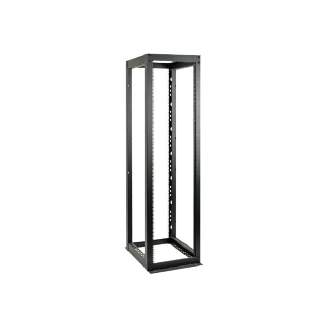 TRIPP LITE SR4POST52HD  52U 4-Post Open Frame Rack Cabinet Heavy Duty 3000lb Capacity - 52U Rack Height x 19in Rack Width x 35.25in Rack Depth - Black Powder Coat - Cold-rolled Steel (CRS) - 3000 lb Dynamic/Rolling Weight Capacity