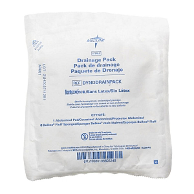MEDLINE INDUSTRIES, INC. DYNDDRAINPACK Medline Sterile Heavy Drainage Packs, 10in x 12in, White, Pack Of 48