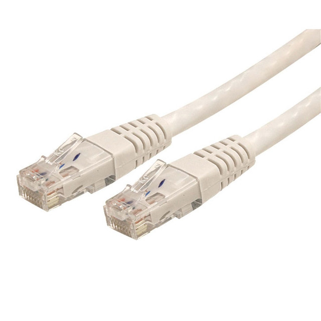 24 AWG wire. This Cat6 cable is constructed with 24 gauge copper wire, to support a broad range of Ethernet applications such as Power over Ethernet (PoE). Because StarTech.com uses a high quality copper wire, these cables easily sustain the power required for Power over Ethernet applications, whereas the inferior quality offered by copper-coated aluminum cables may be subject to insufficient power delivery, heat buildup, equipment damage and potentially, fire.  100% copper - a better value. StarTech.com Cat6 cables are manufactured using high-quality copper conductors. While many cable manufacturers offer a "cheaper" cable, based on a copper-coated aluminum core, StarTech.com makes no compromises on quality to ensure you receive top value and performance for your network cable investment.  50-micron gold connectors. This molded patch cable offers high quality connectors comprised of 50-micron gold, to deliver optimum conductivity while eliminating signal loss due to oxidation or corrosion.