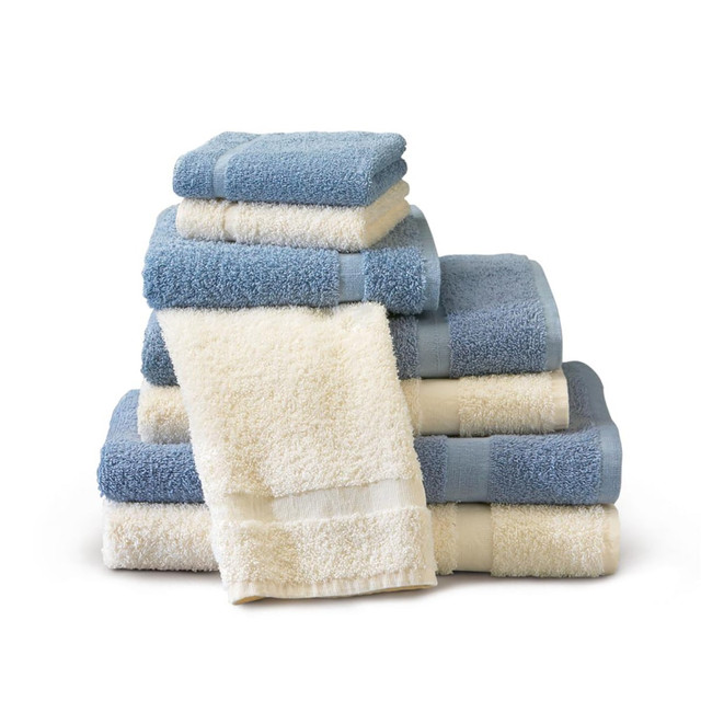 MEDLINE INDUSTRIES, INC. MDTBT5C80BLU Medline Vibrance Cotton Bath Towels, 24in x 48in, 7.75 Lb, Blue, Pack Of 12 MEDLINE INDUSTRIES, INC. MDTBT5C80BLU Medline Vibrance Cotton Bath Towels, 24in x 48in, 7.75 Lb, Blue, Pack Of 12