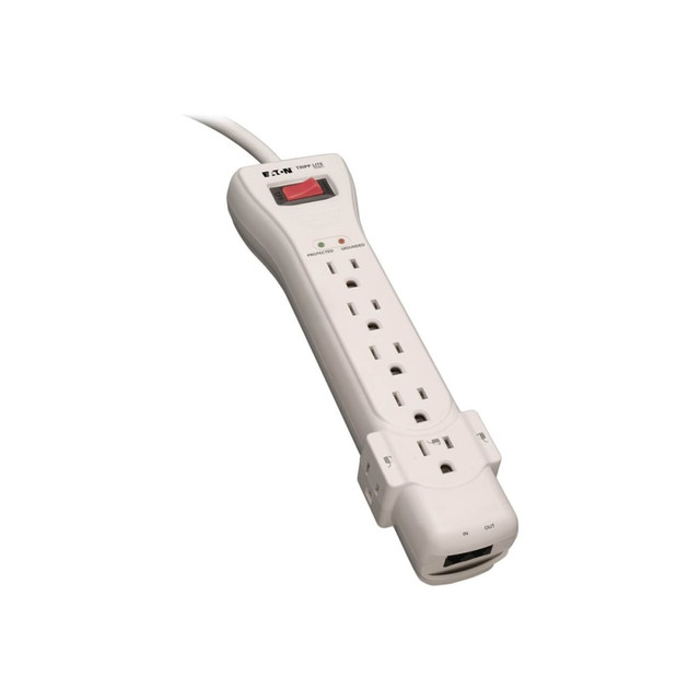 TRIPP LITE SUPER7TEL  Protect It! Seven-Outlet Surge Suppressor, 7ft Cord