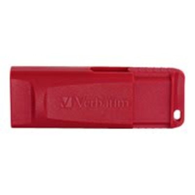 VERBATIM AMERICAS LLC 98525 Verbatim Store"nGo USB Flash Drive, 128GB, Red