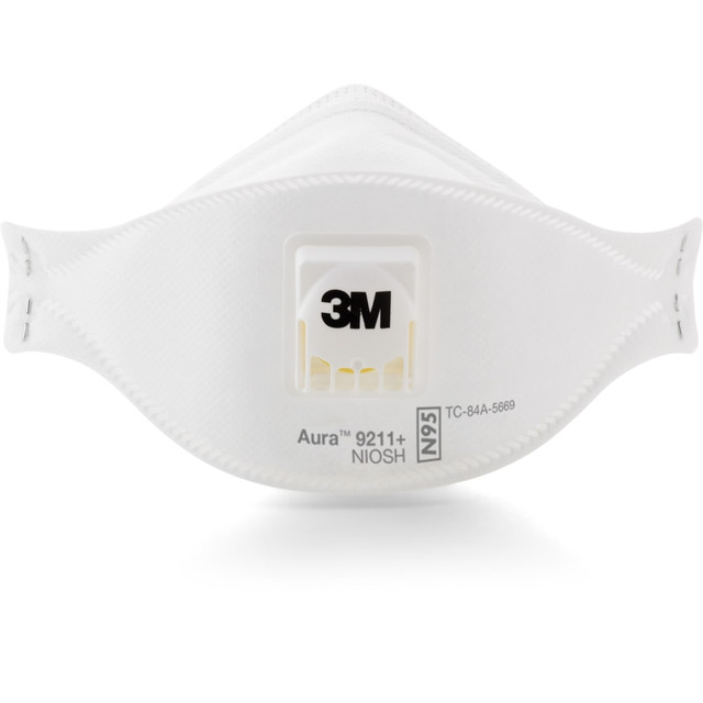 3M CO 9211PLUS 3M Aura N95 Approved Particulate Respirators, White, Box Of 12