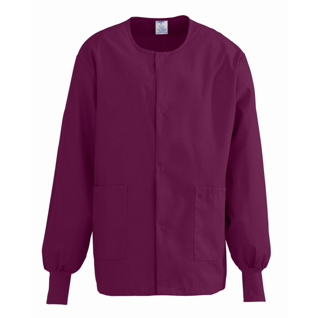 MEDLINE INDUSTRIES, INC. 8832JWNL Medline ComfortEase Unisex Warm-Up Scrub Jacket, Large, Wine MEDLINE INDUSTRIES, INC. 8832JWNL Medline ComfortEase Unisex Warm-Up Scrub Jacket, Large, Wine