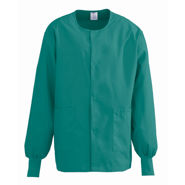 MEDLINE INDUSTRIES, INC. 8832JEGM Medline ComfortEase Unisex Warm-Up Scrub Jacket, Medium, Evergreen MEDLINE INDUSTRIES, INC. 8832JEGM Medline ComfortEase Unisex Warm-Up Scrub Jacket, Medium, Evergreen
