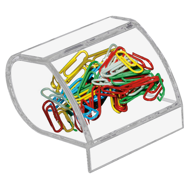KANTEK INC. AD40 Kantek Acrylic Paper Clip Holder, 3in x 2 3/4in x 3 1/2in, Clear KANTEK INC. AD40 Kantek Acrylic Paper Clip Holder, 3in x 2 3/4in x 3 1/2in, Clear