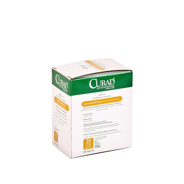 MEDLINE INDUSTRIES, INC. CUR253180 CURAD Sterile Xeroform Gauze, 1in x 8in, White, Pack Of 200 MEDLINE INDUSTRIES, INC. CUR253180 CURAD Sterile Xeroform Gauze, 1in x 8in, White, Pack Of 200