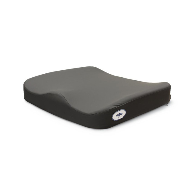 MEDLINE INDUSTRIES, INC. MSCCB1818 Medline Contour Basic Wheelchair Seat Cushion, 3inH x 18inW x 18inD, Black MEDLINE INDUSTRIES, INC. MSCCB1818 Medline Contour Basic Wheelchair Seat Cushion, 3inH x 18inW x 18inD, Black